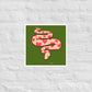 Love Snake (white) matte print