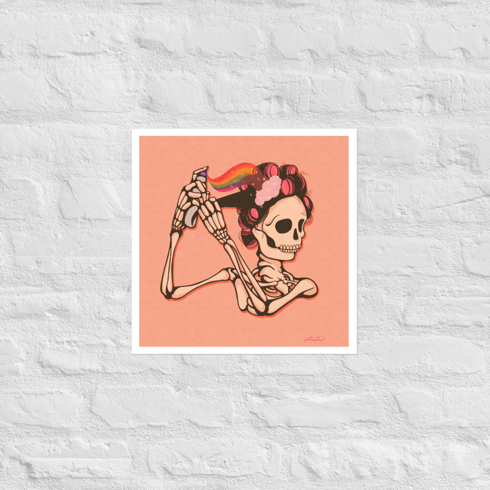 Mama Hair Rolls matte print