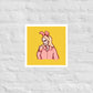 Blonde Bunny Skelly matte print