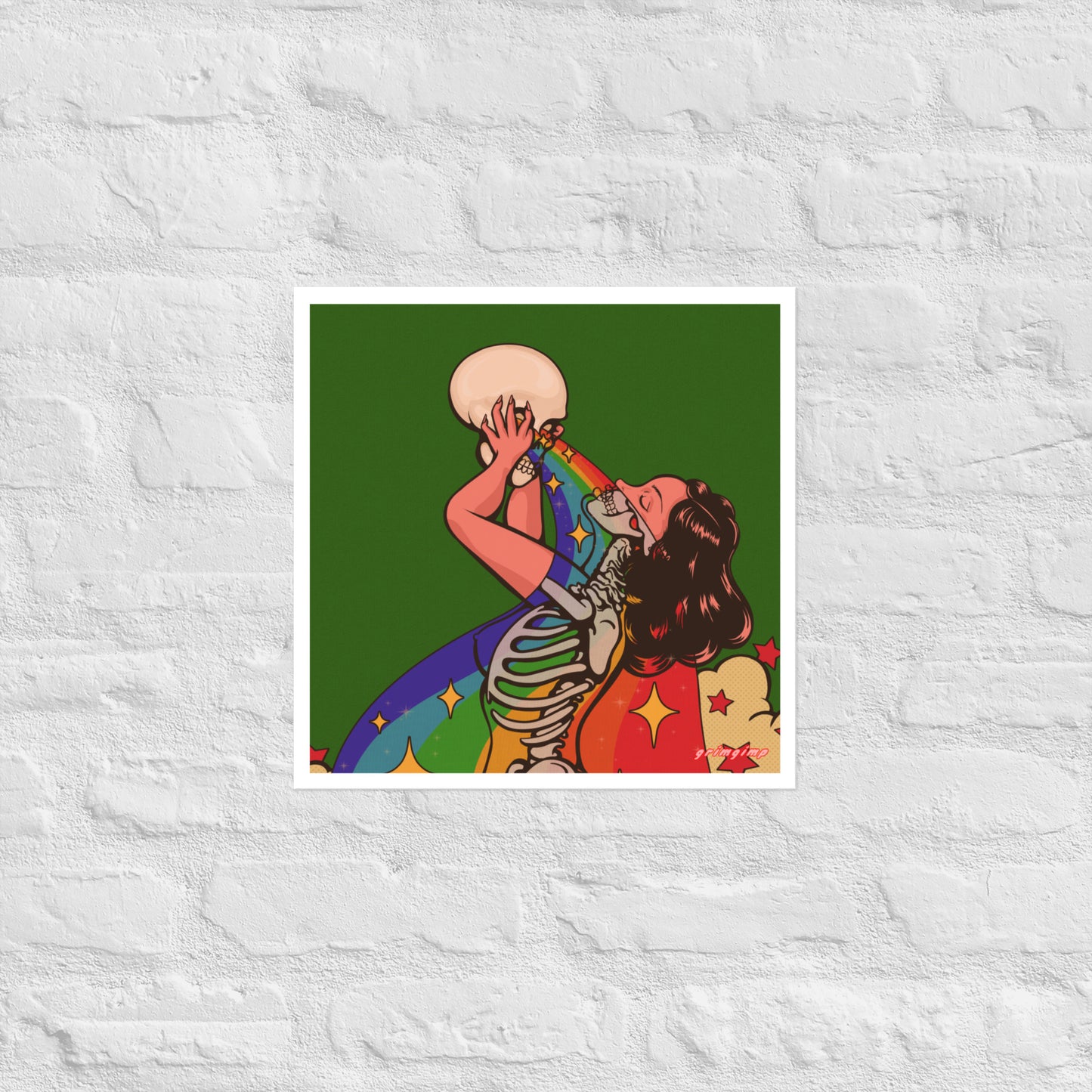 Rainbow X-RAY Babe matte print