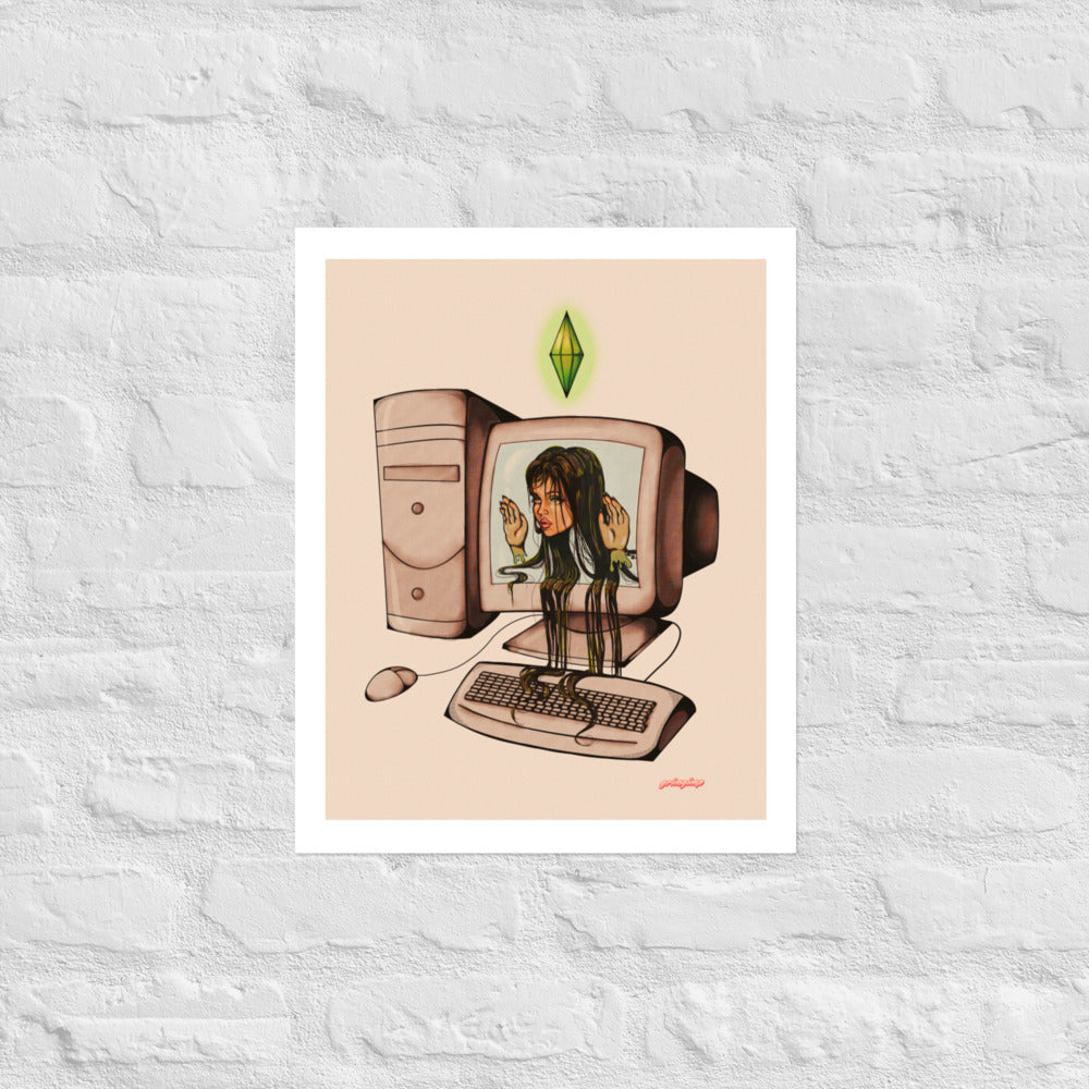 Sims 1 Addict matte print