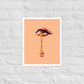 Starry Tears (pink) matter print
