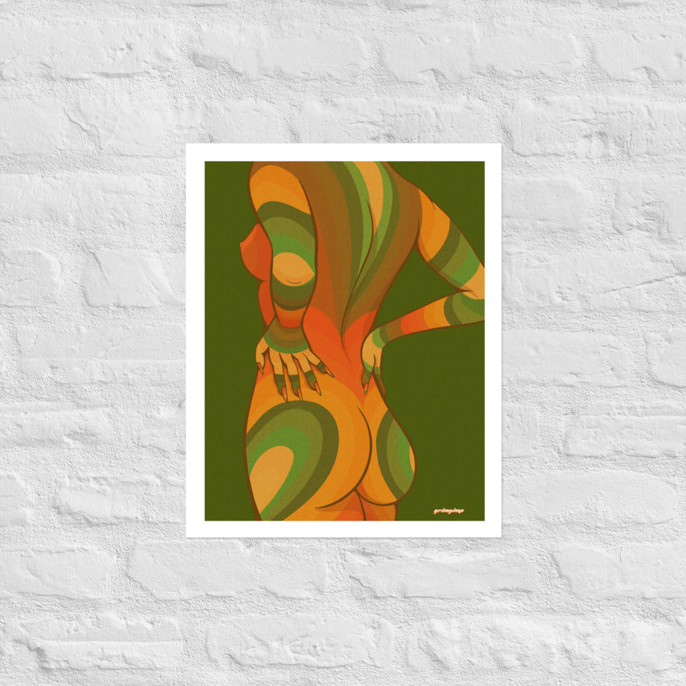 Nude (green) matte print