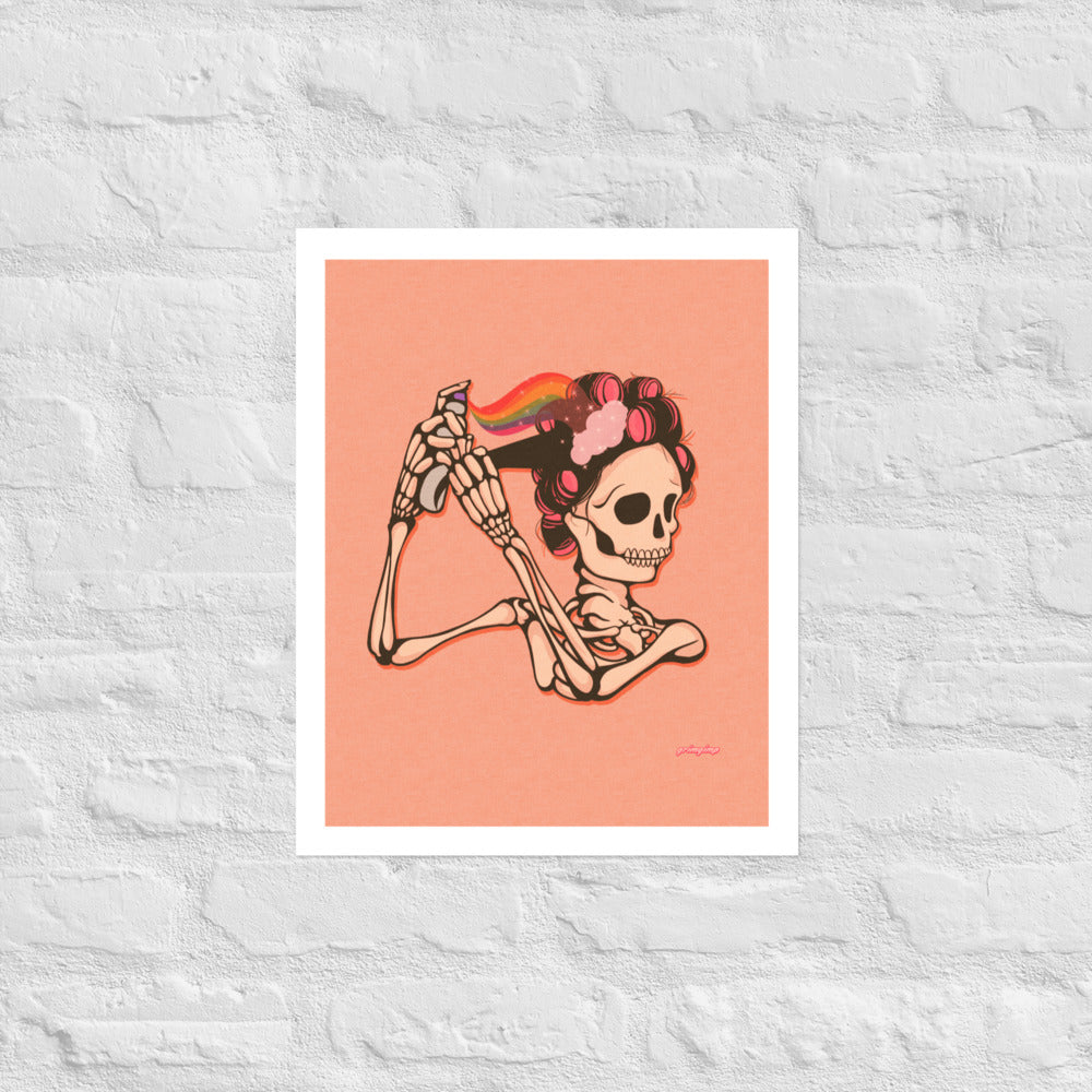 Mama Hair Rolls matte print