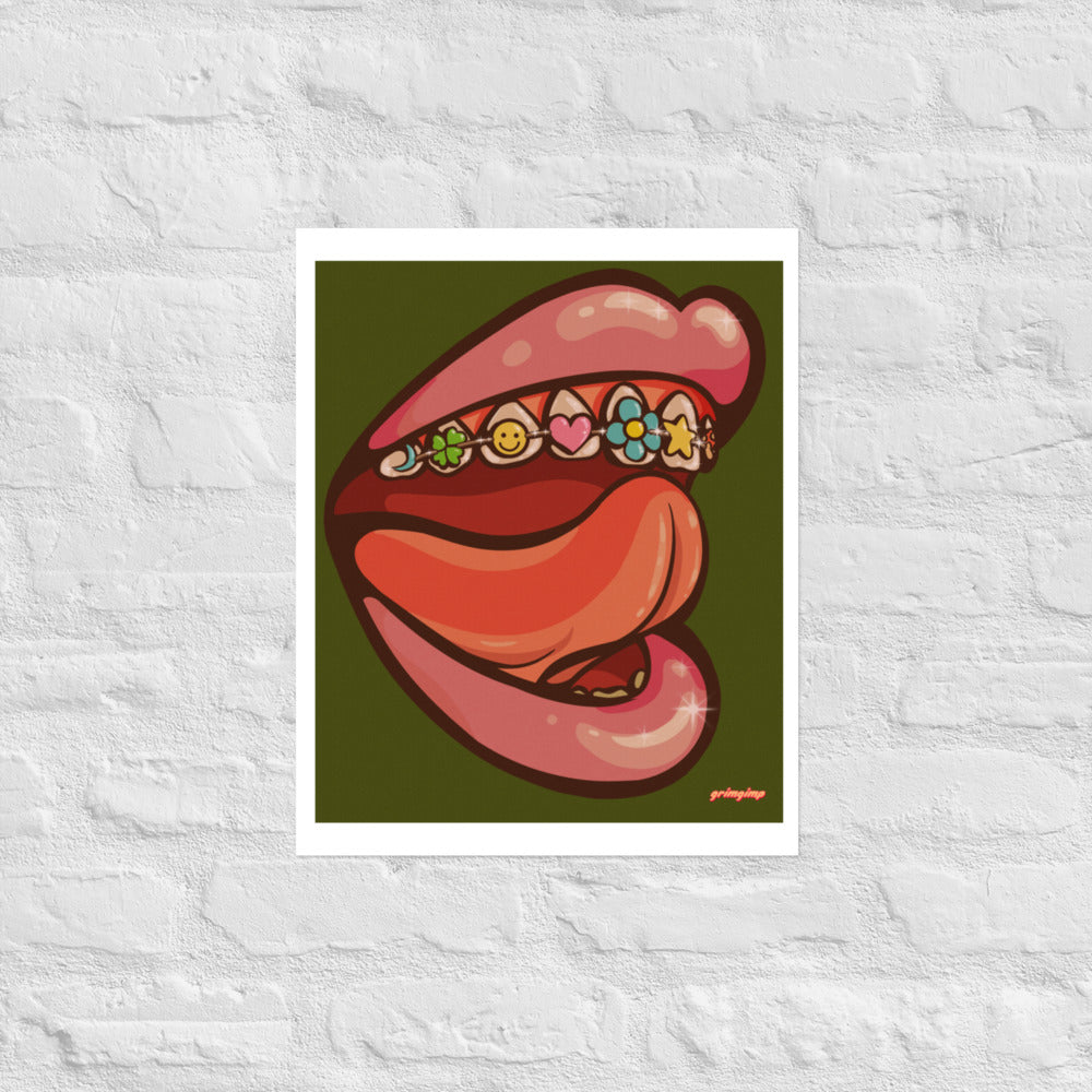 Cute Braces matte print
