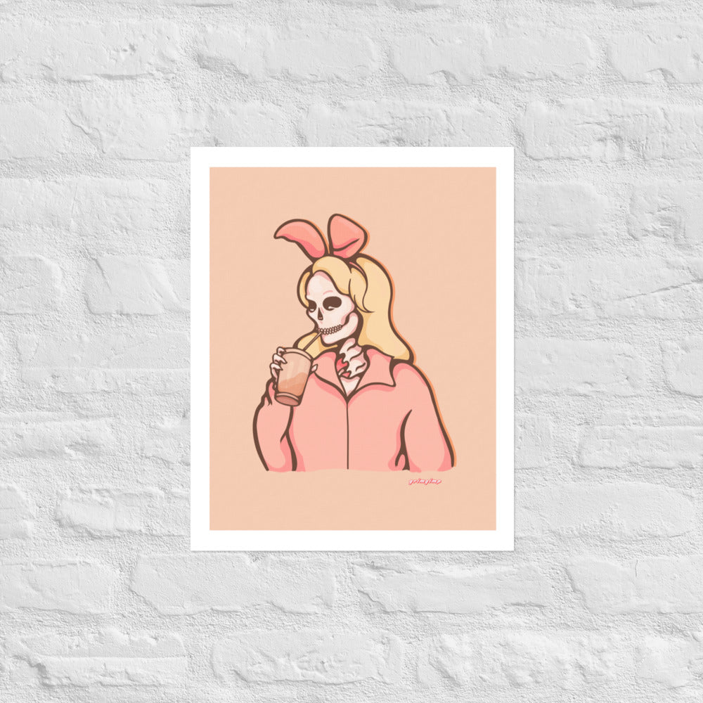 Blonde Bunny Skelly SOFT VERSION matte print