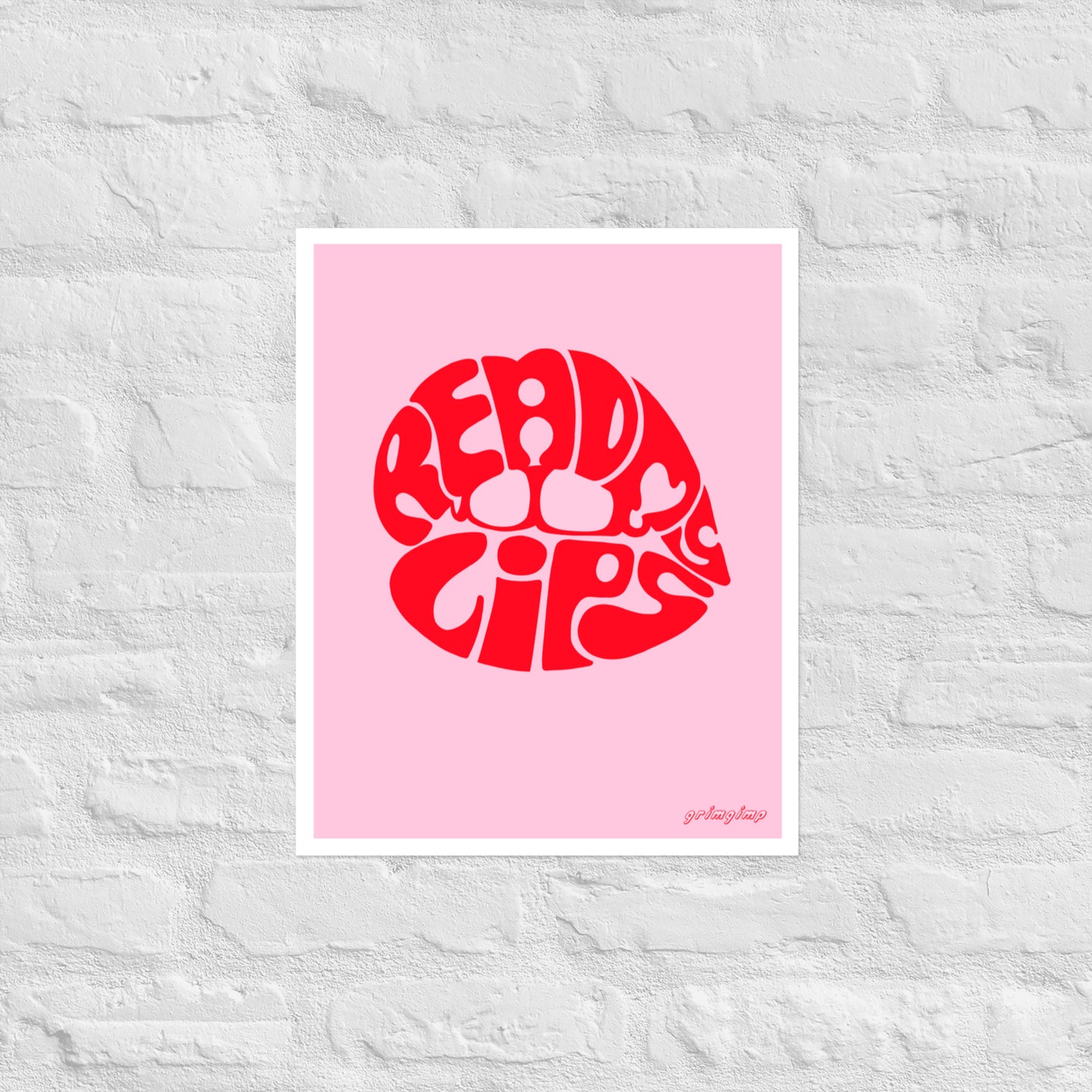 ReadMyLips matte illustration poster