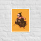 Out for Coffee matte illustration poster