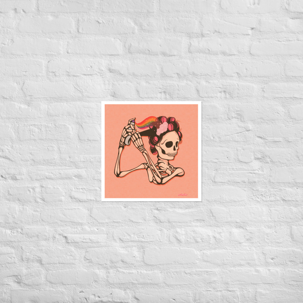 Mama Hair Rolls matte print