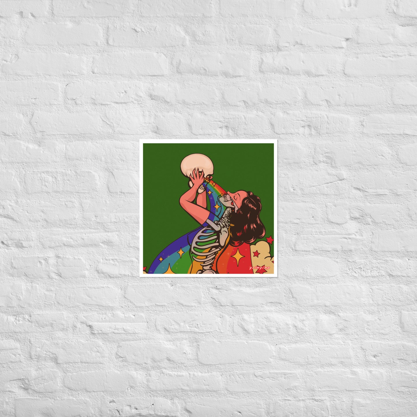 Rainbow X-RAY Babe matte print
