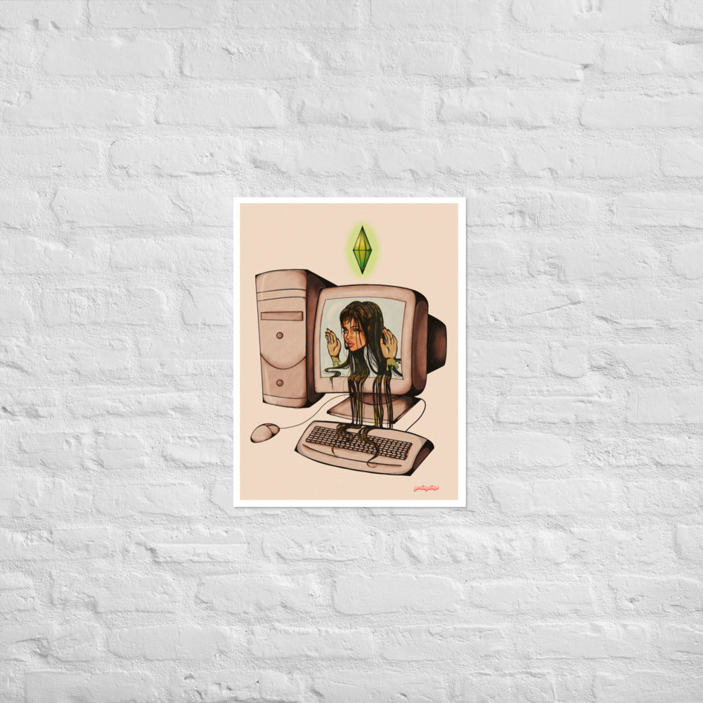 Sims 1 Addict matte print