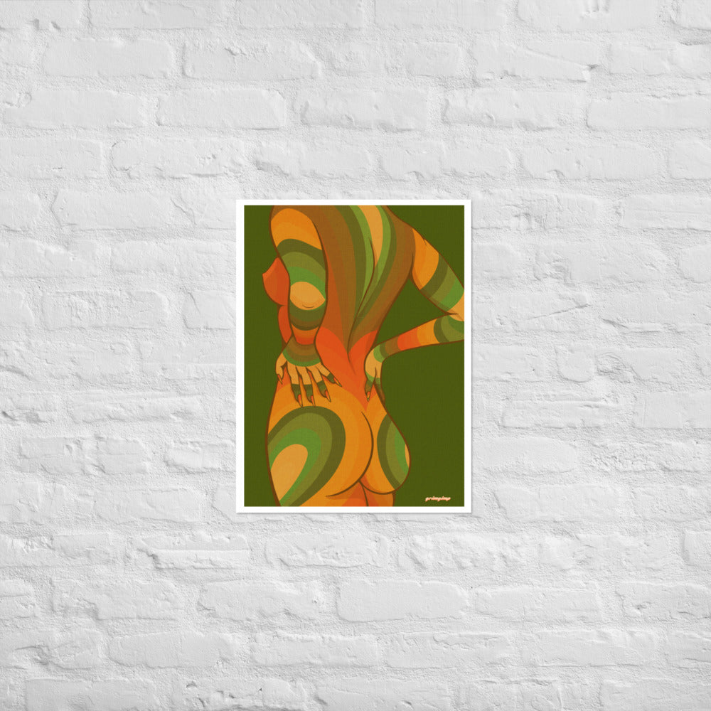 Nude (green) matte print