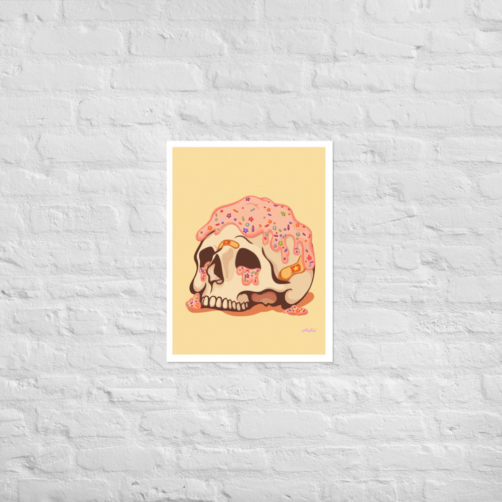 Funfetti Skull Cake matte print