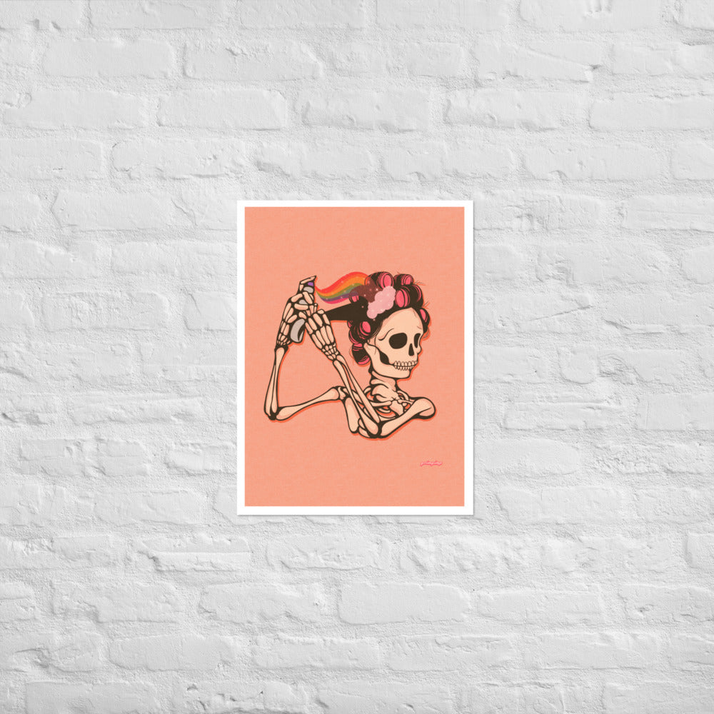 Mama Hair Rolls matte print