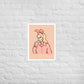 Blonde Bunny Skelly SOFT VERSION matte print