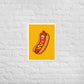 Hot Dog Skull matte print