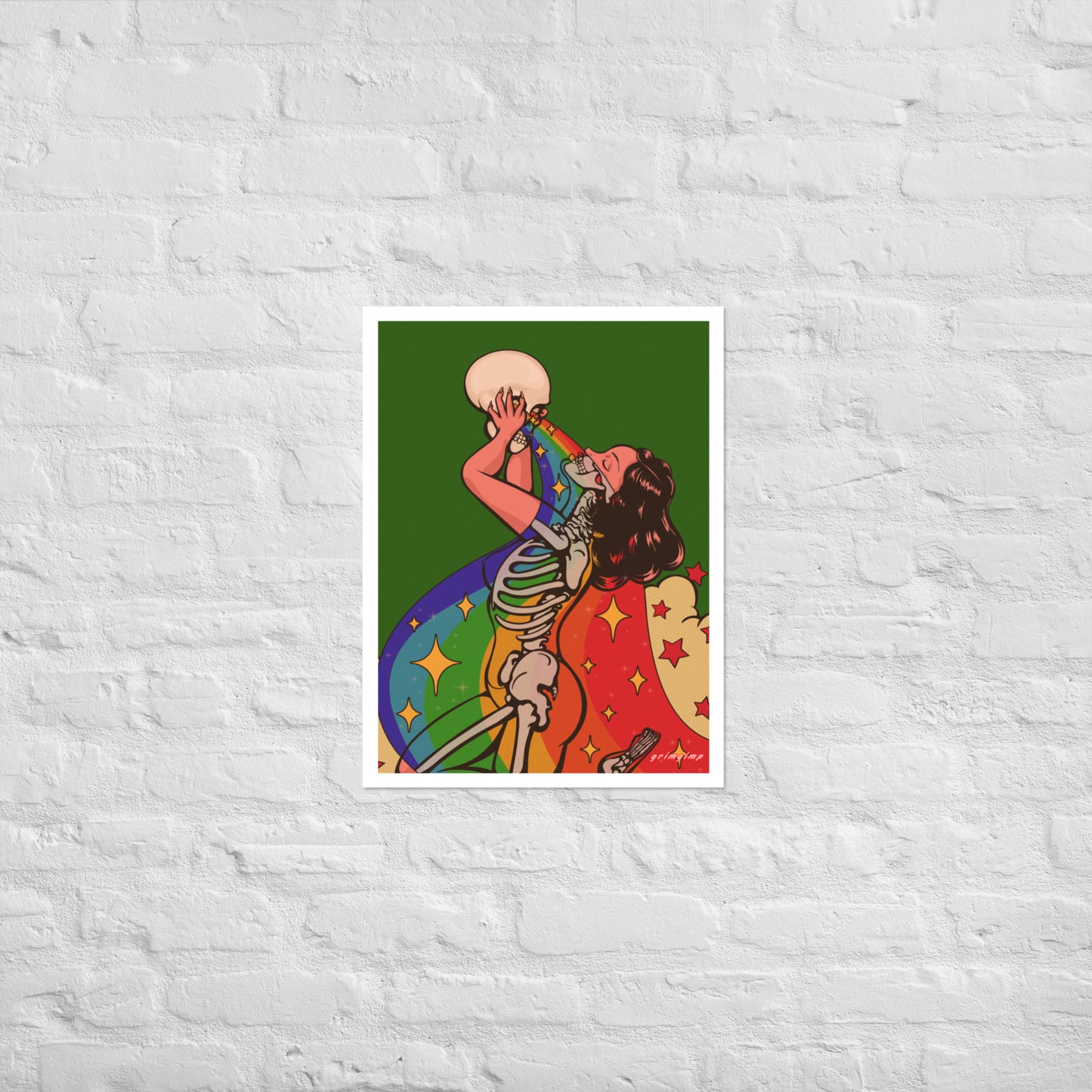 Rainbow X-RAY Babe matte print