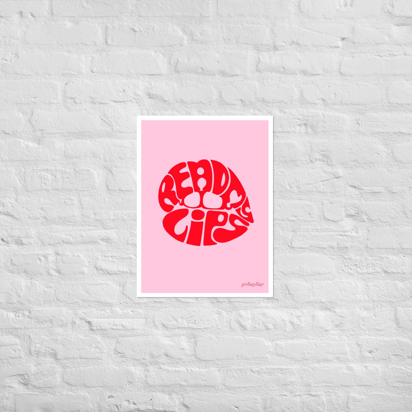 ReadMyLips matte illustration poster
