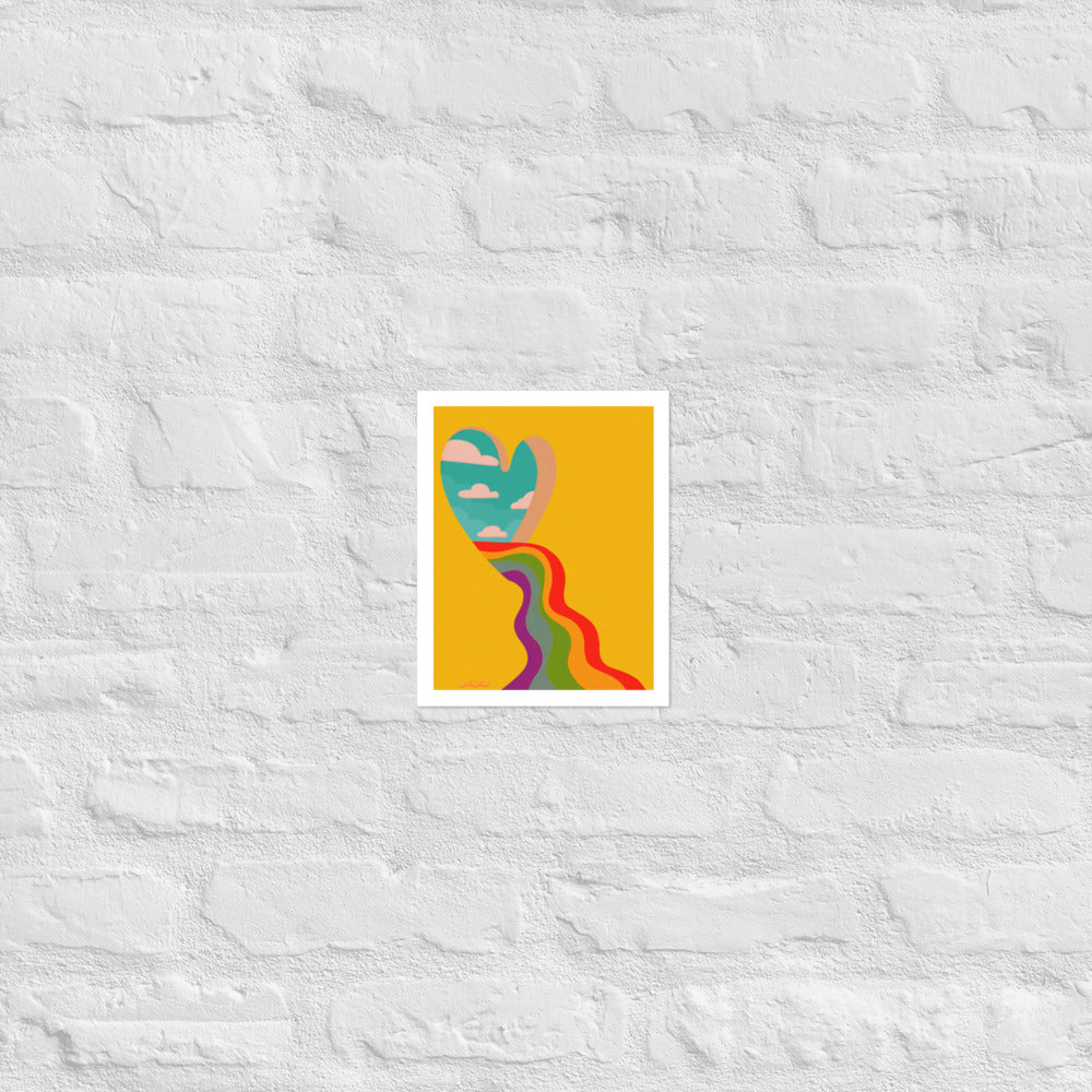 Let the Love Flow matte print