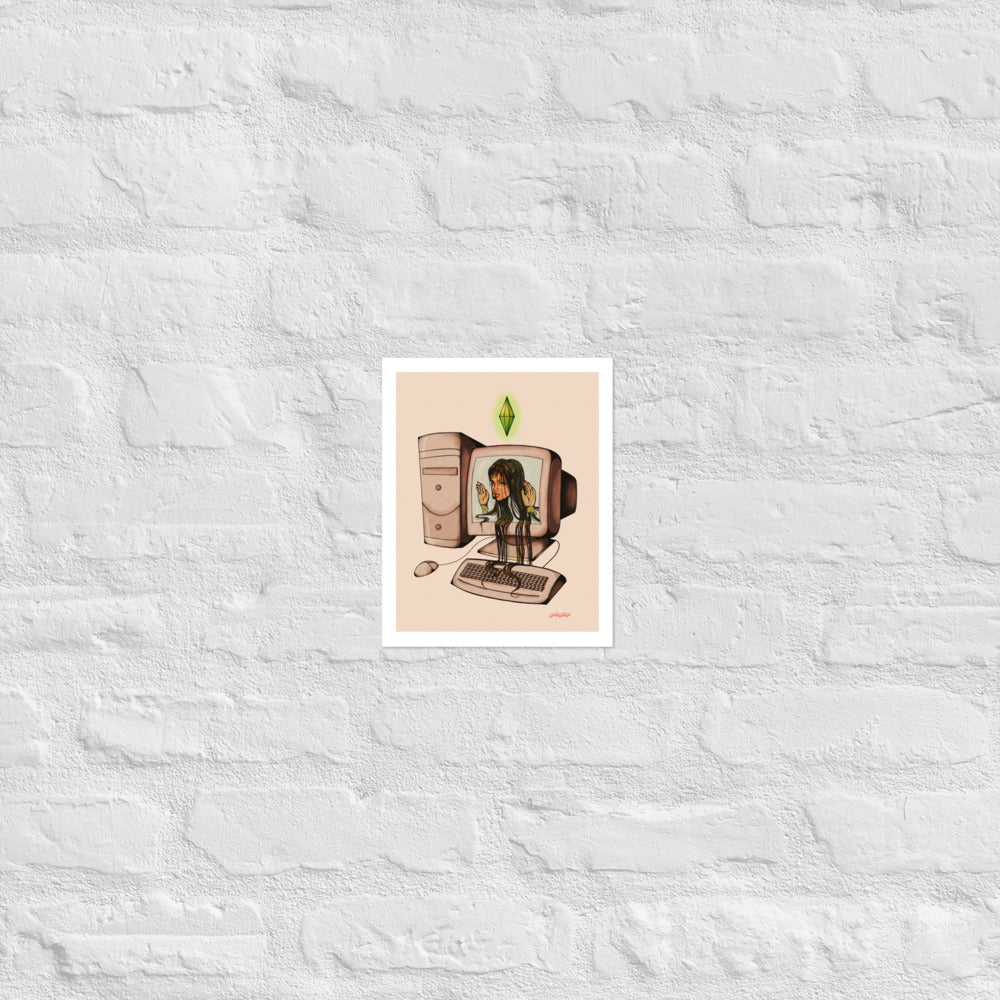 Sims 1 Addict matte print