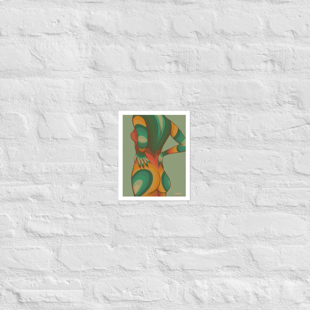 Nude matte print