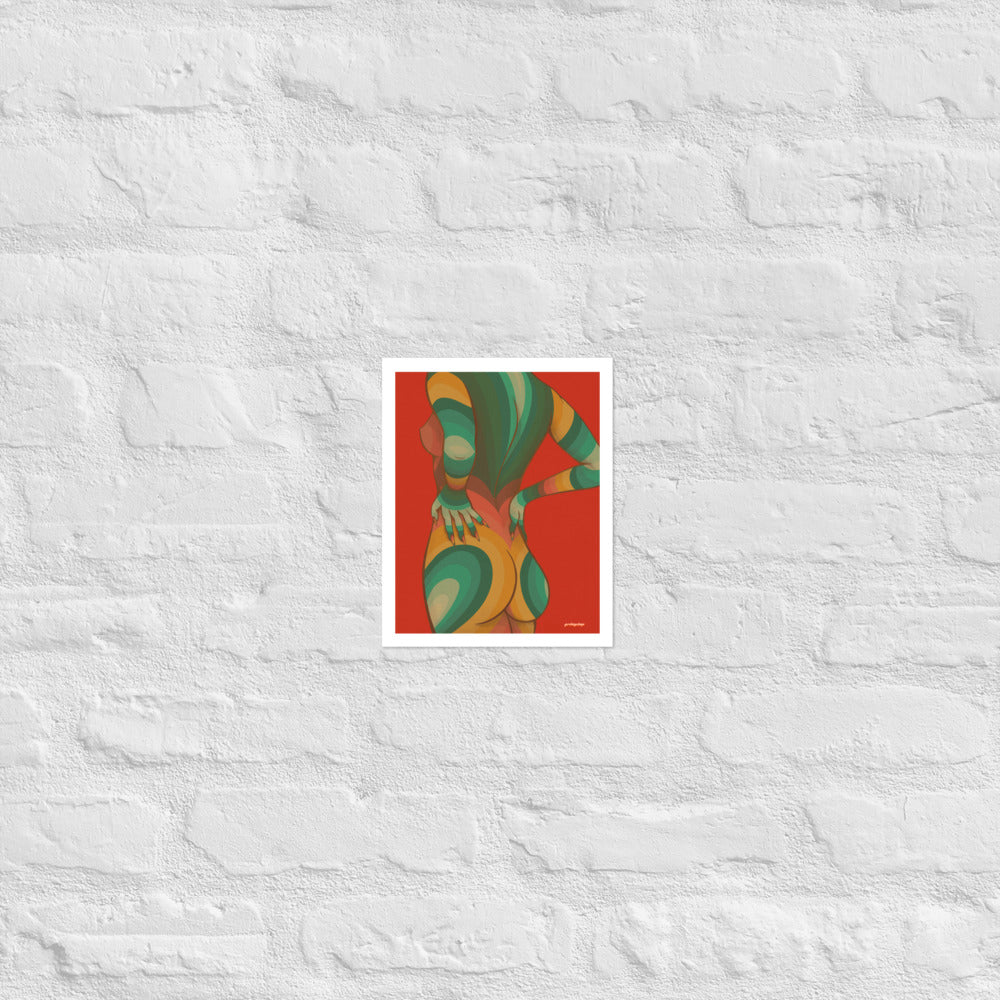 Nude (red) matte print