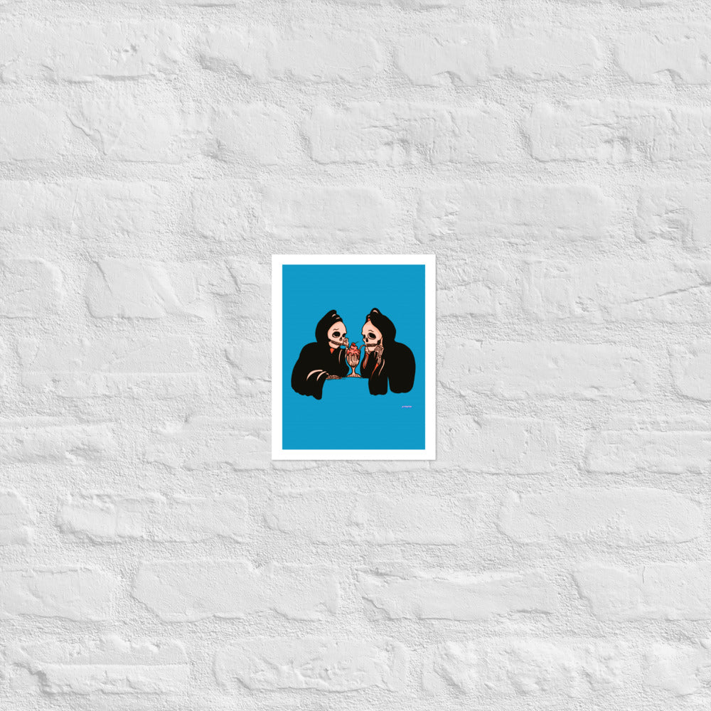 Milkshake Date matte print