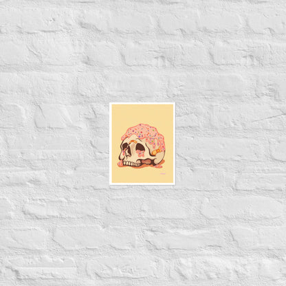 Funfetti Skull Cake matte print