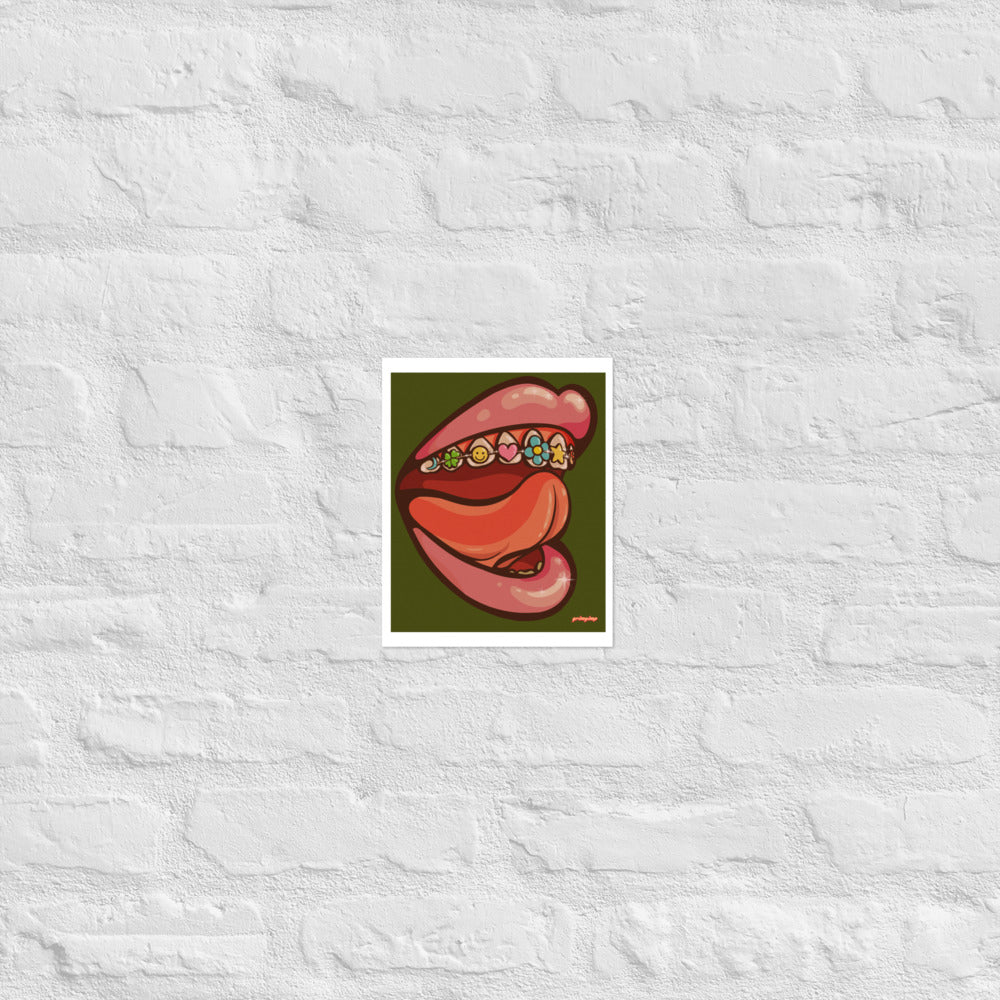 Cute Braces matte print