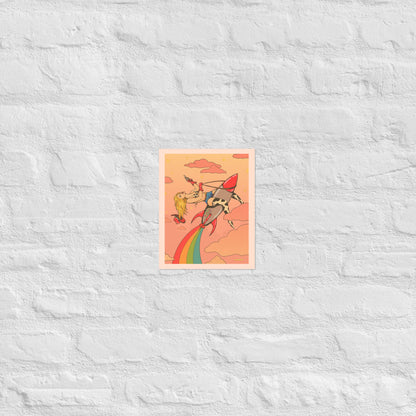 Space Cowgirl (day) matte print
