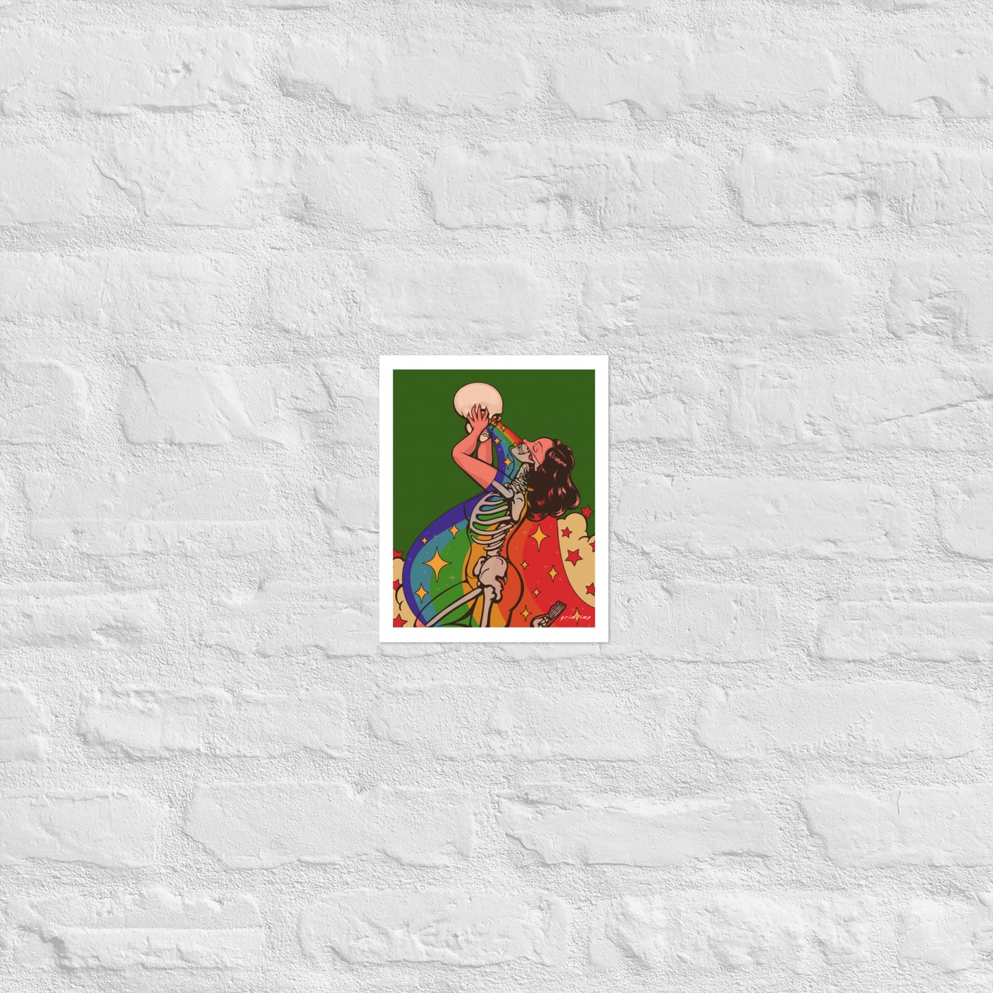 Rainbow X-RAY Babe matte print