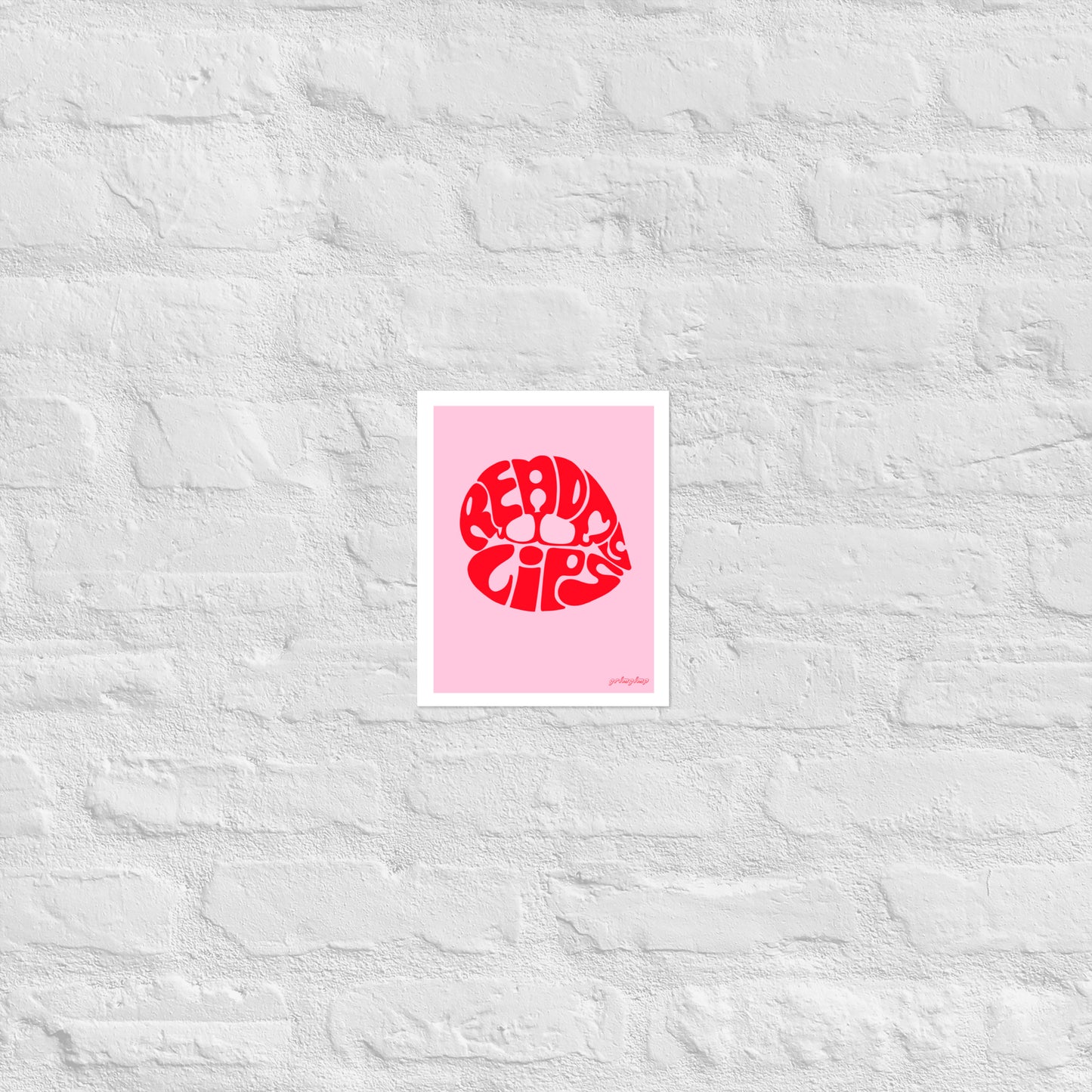 ReadMyLips matte illustration poster