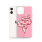 Love Snake (see-through background) iPhone Case