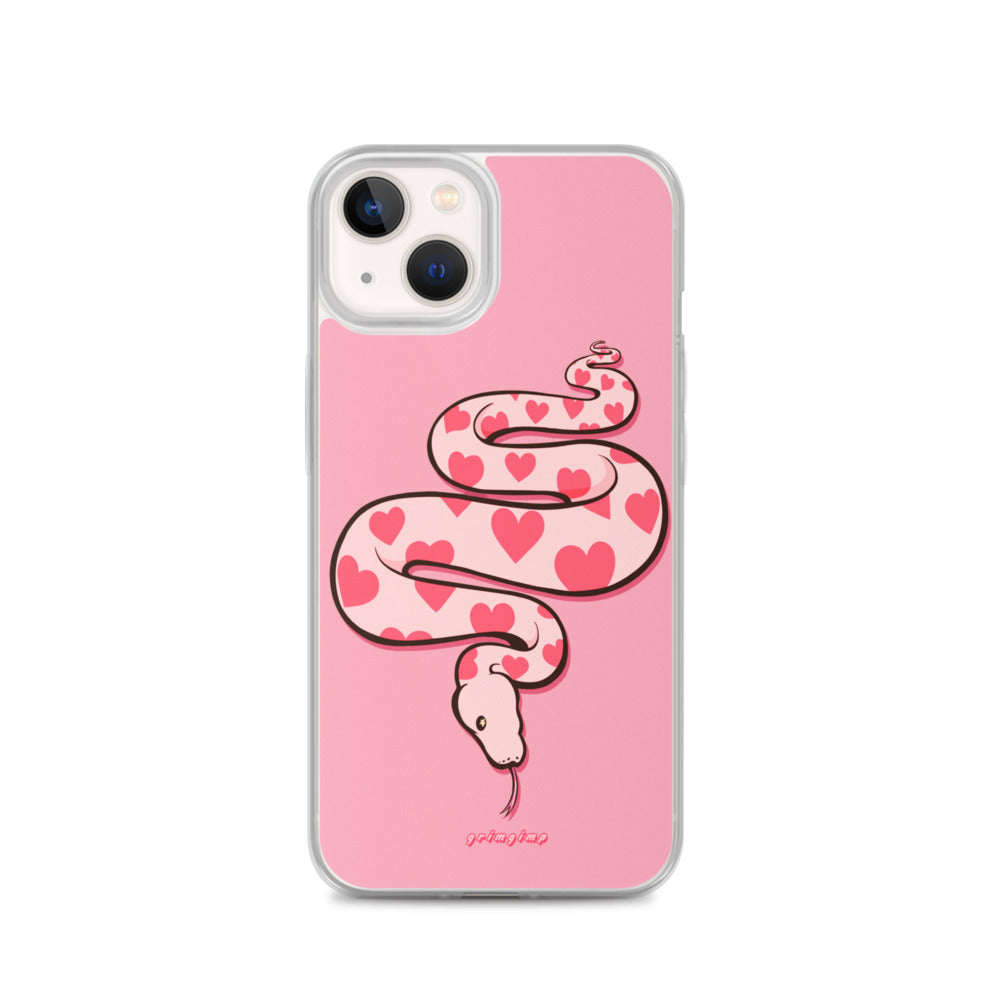 Love Snake (see-through background) iPhone Case
