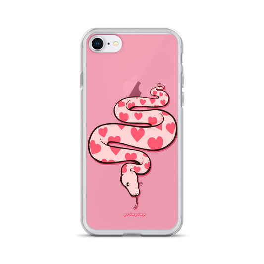 Love Snake (see-through background) iPhone Case