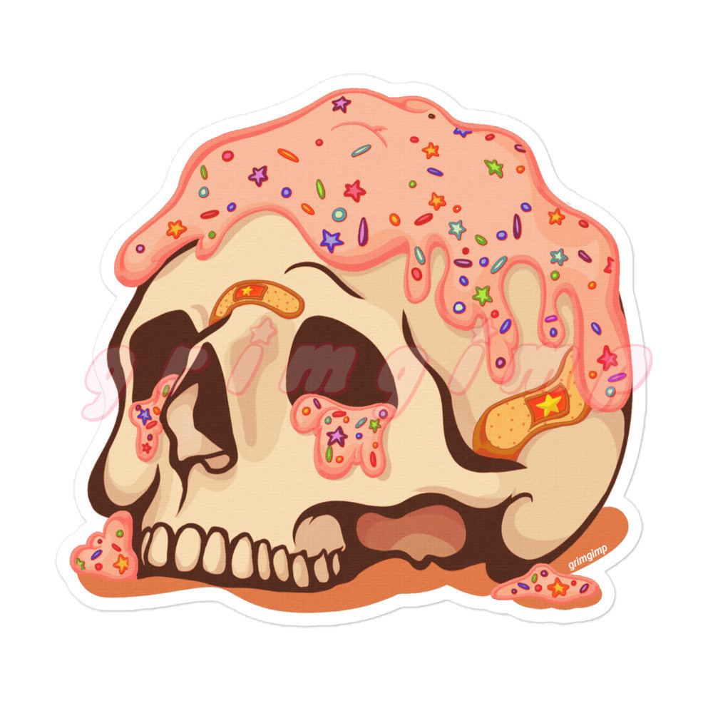 Funfetti Skull Cake sticker