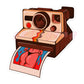 Hot Polaroid sticker