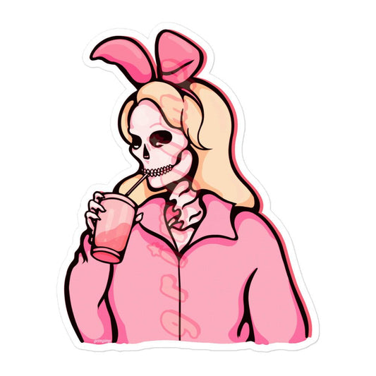 Blonde Bunny Skelly sticker