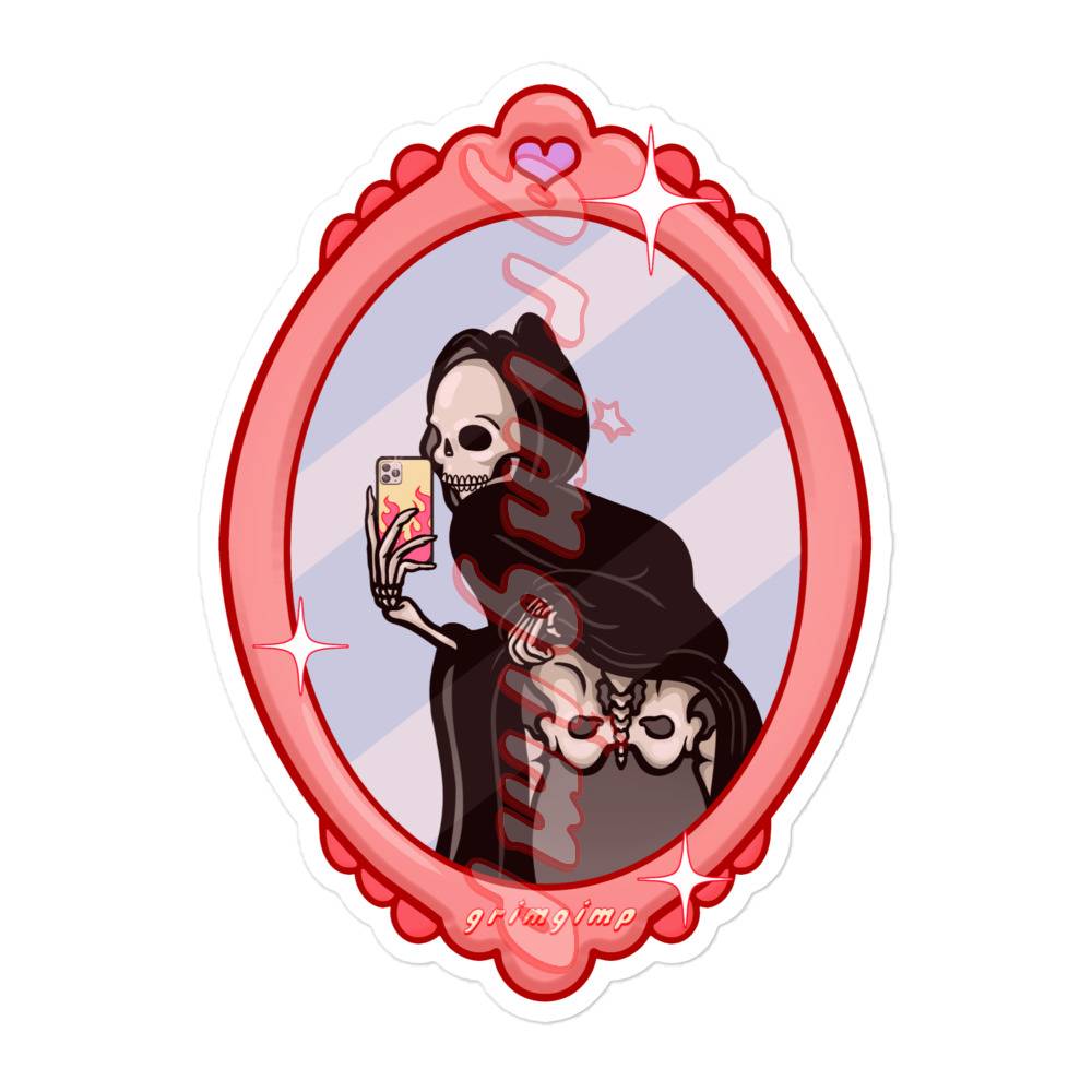 Cheeky Grim Reaper stickers