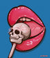 Skull Lollipop and Glossy Lips